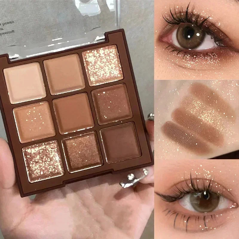 Paleta de Sombras com 9 Cores