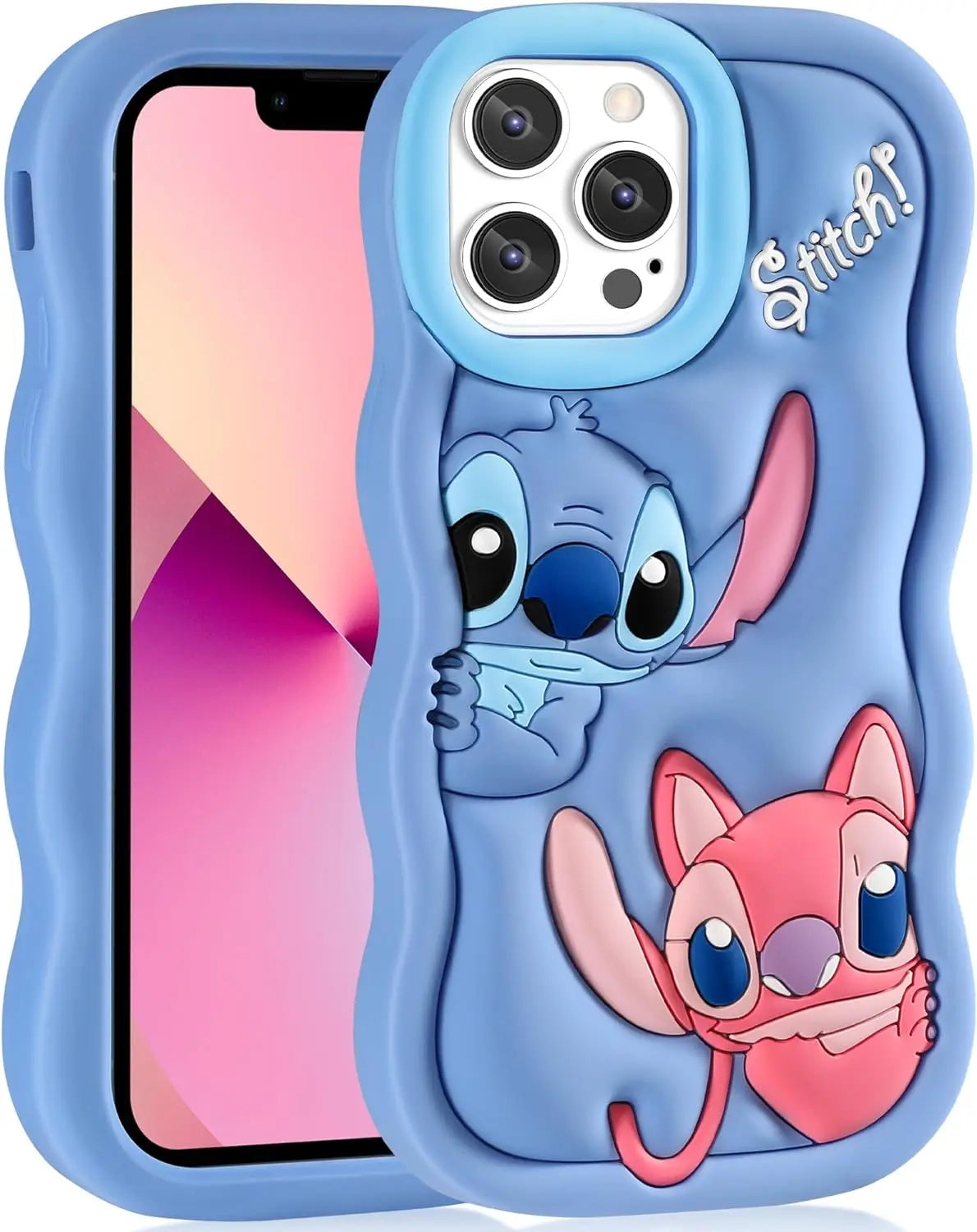 Capa Silicone Lilo e Stitch iPhone