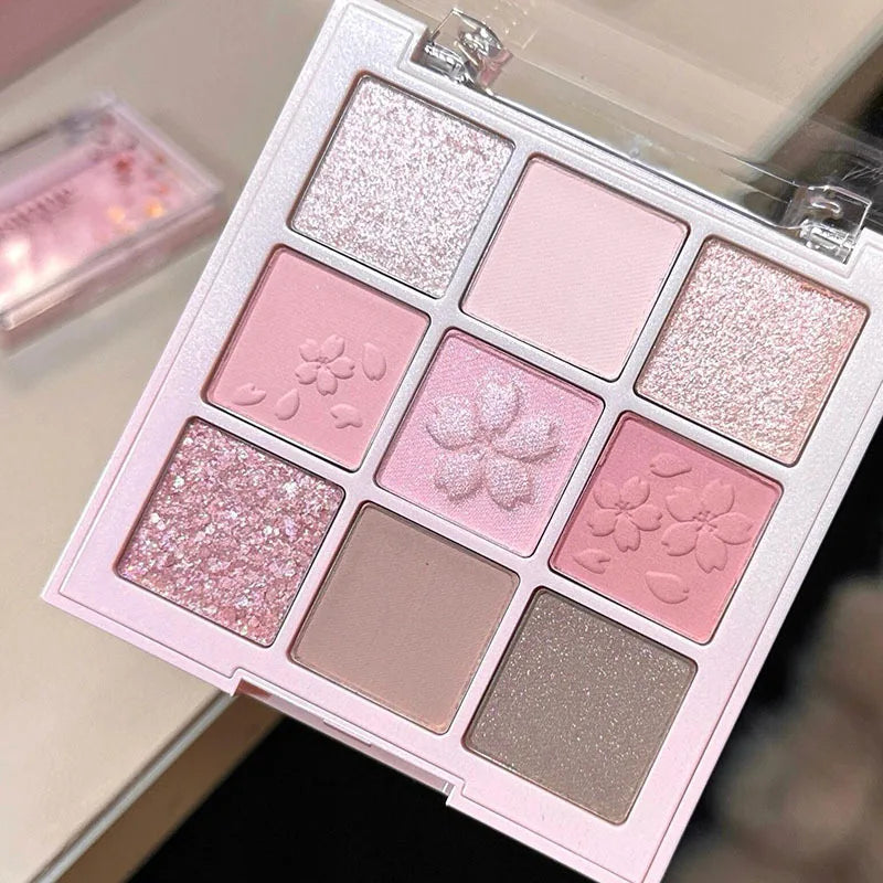 Paleta de Sombras Peroladas 9 Cores