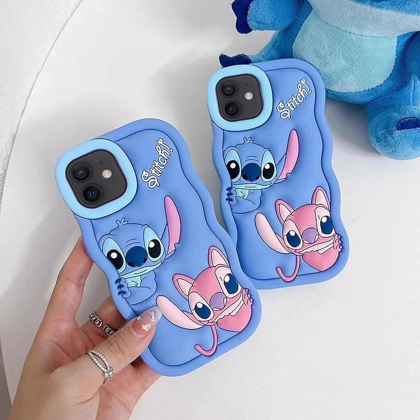 Capa Silicone Lilo e Stitch iPhone