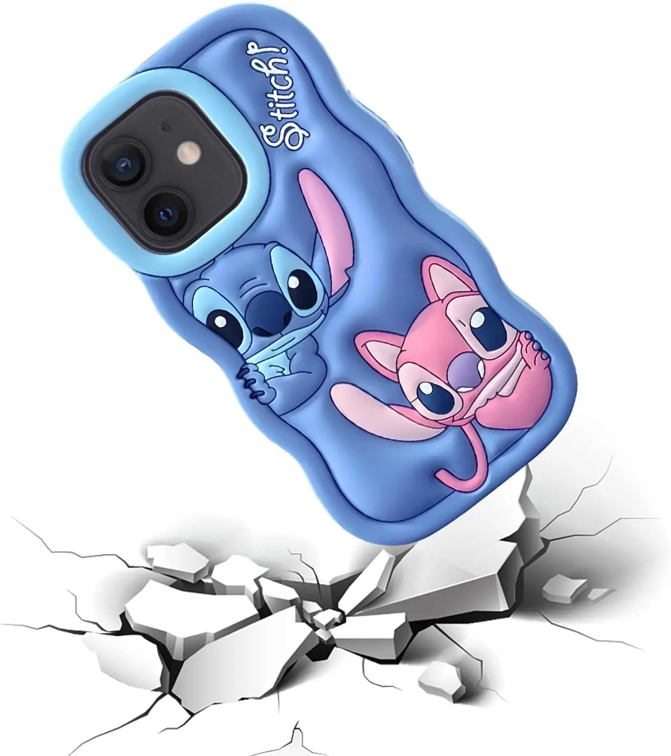 Capa Silicone Lilo e Stitch iPhone