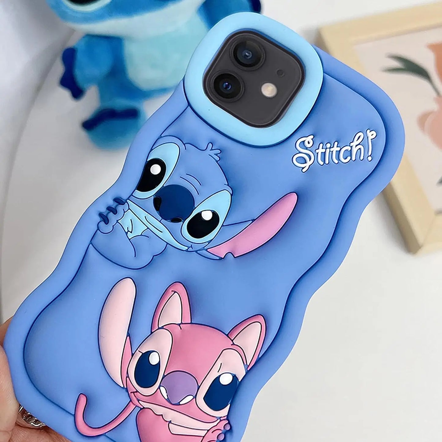 Capa Silicone Lilo e Stitch iPhone