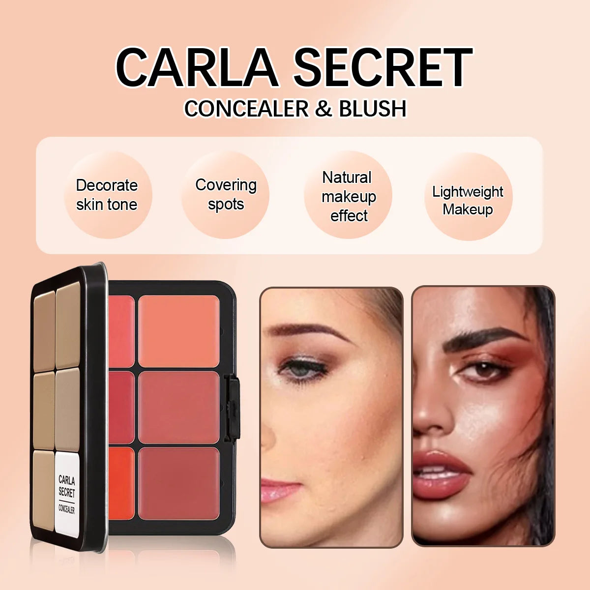 Paleta Tudo em Um Corretivo Blush e Contorno