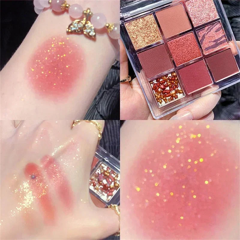 Paleta de Sombras com 9 Cores