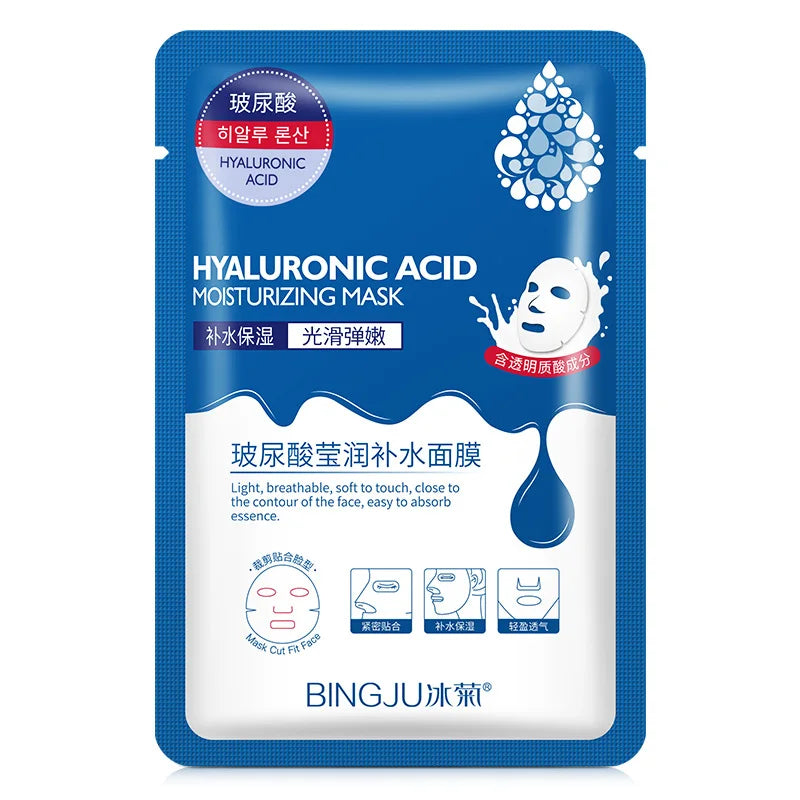 Máscara Facial De Colágeno De Ácido Hialurônico