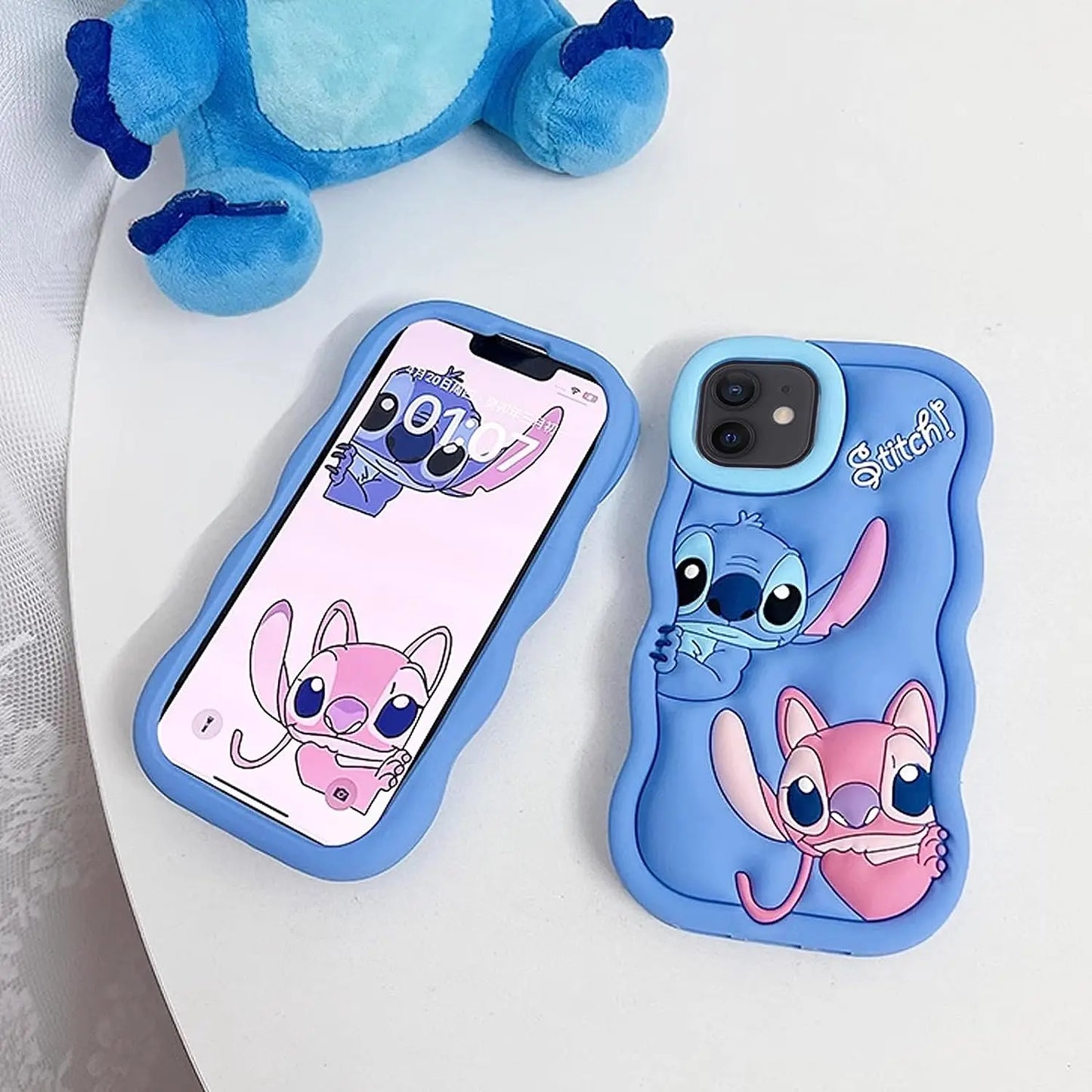 Capa Silicone Lilo e Stitch iPhone