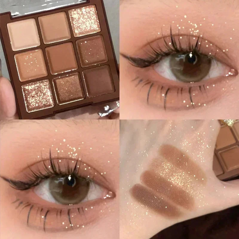 Paleta de Sombras com 9 Cores