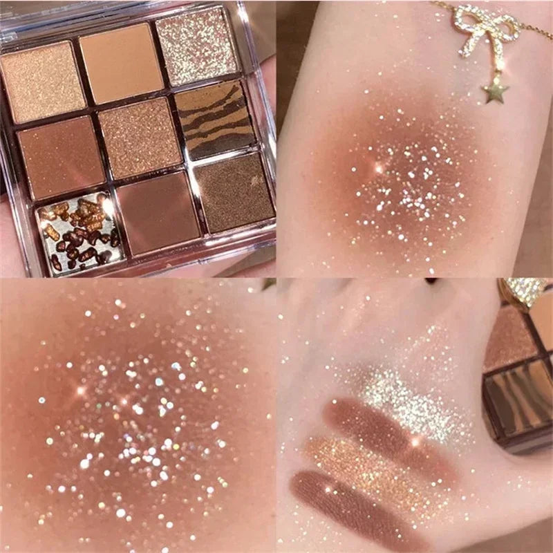 Paleta de Sombras com 9 Cores